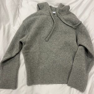 Zara Hooded knit sweatshirt